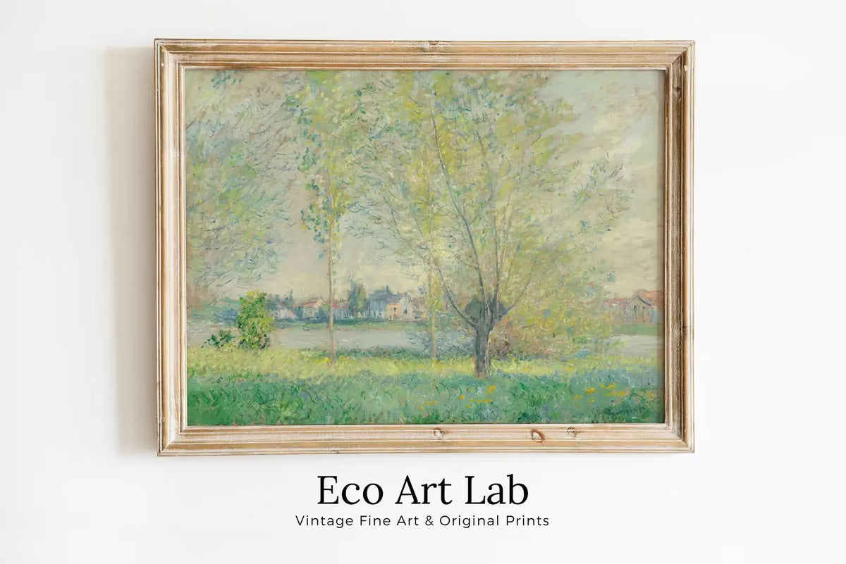 Claude Monet Famous Willows Landscape Painting Fine Art. Instant Download Vintage Art. Vintage Landscape Printable Wall Art. Spring Decor – Printable Wall Art