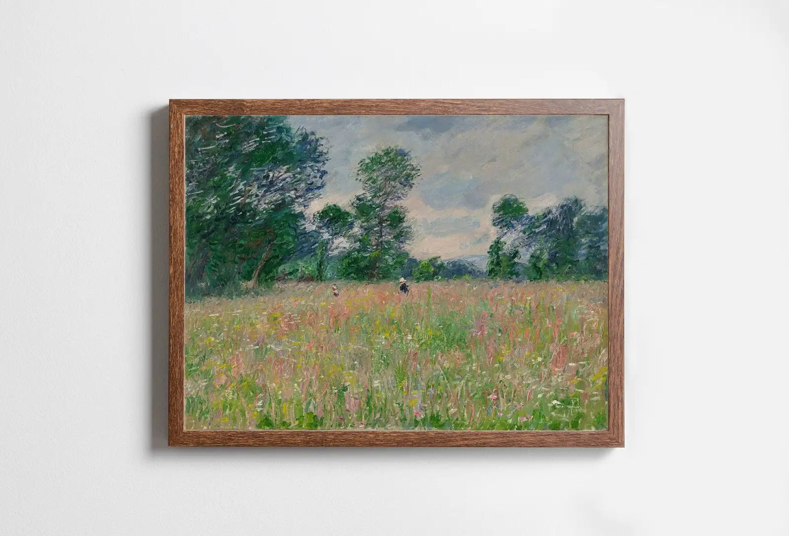 Included artwork preview showing first selection of artworks from Claude Monet Flowering Meadow Painting Famous Monet Art. Instant Download Vintage Decor. Vintage Landscape Printable Wall Art. Spring Decor.