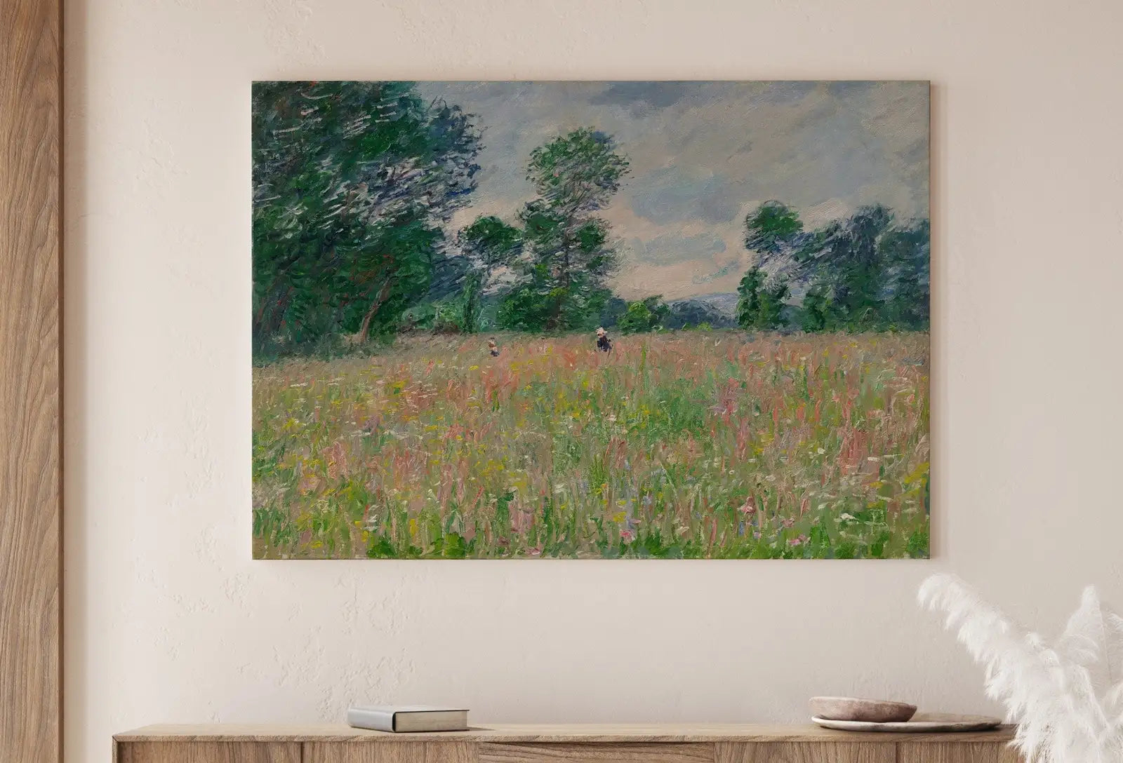 Second included artwork preview from Claude Monet Flowering Meadow Painting Famous Monet Art. Instant Download Vintage Decor. Vintage Landscape Printable Wall Art. Spring Decor featuring various scenes.