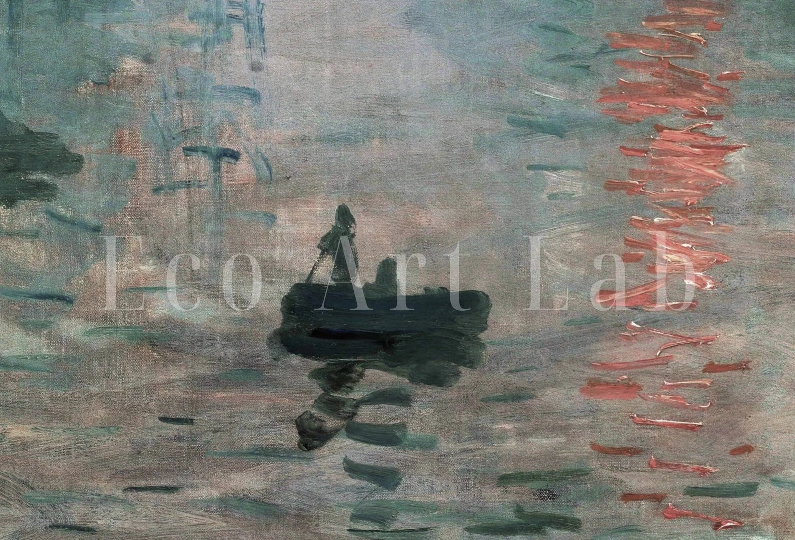 Impression, Soleil levant de Claude Monet. Peinture célèbre imprimable en téléchargement instantané. Impression d’art de paysage vintage