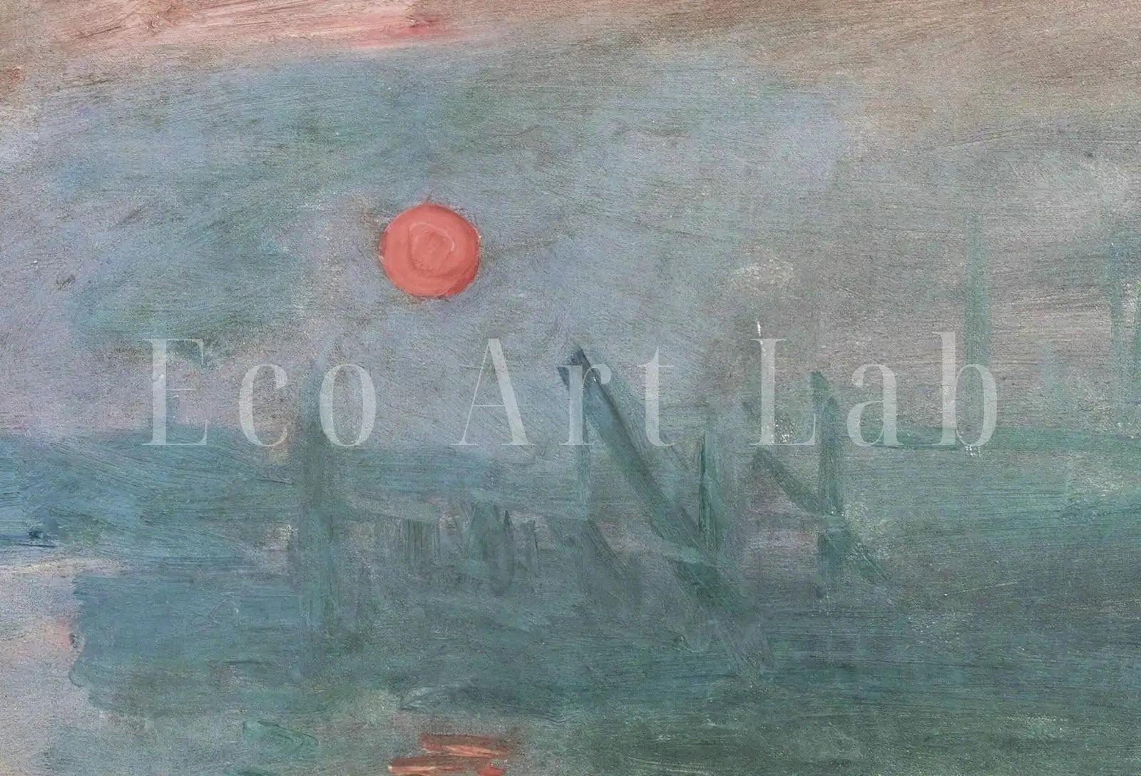 Impression, Soleil levant de Claude Monet. Peinture célèbre imprimable en téléchargement instantané. Impression d’art de paysage vintage
