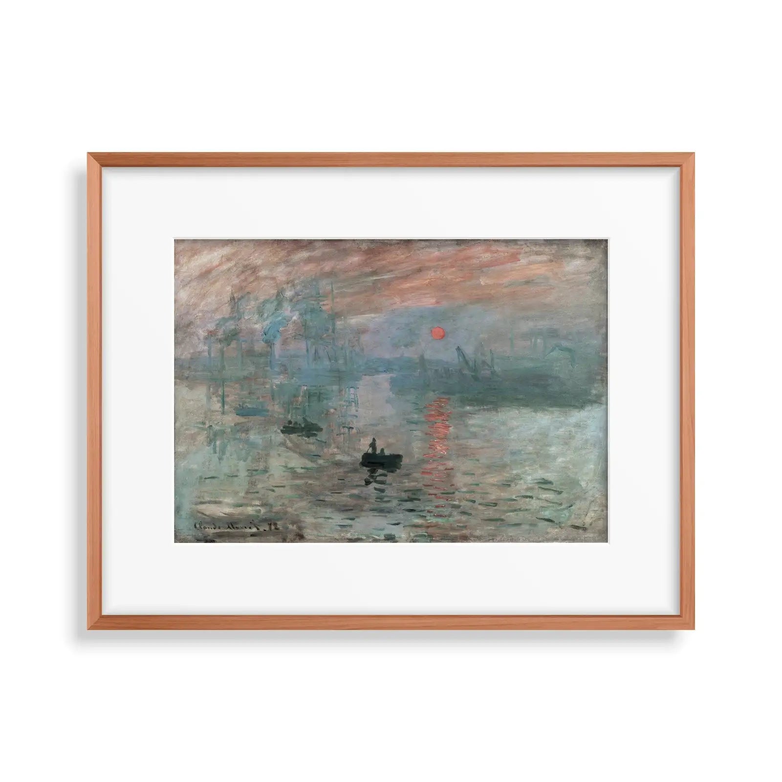 Impression, Soleil levant de Claude Monet. Peinture célèbre imprimable en téléchargement instantané. Impression d’art de paysage vintage