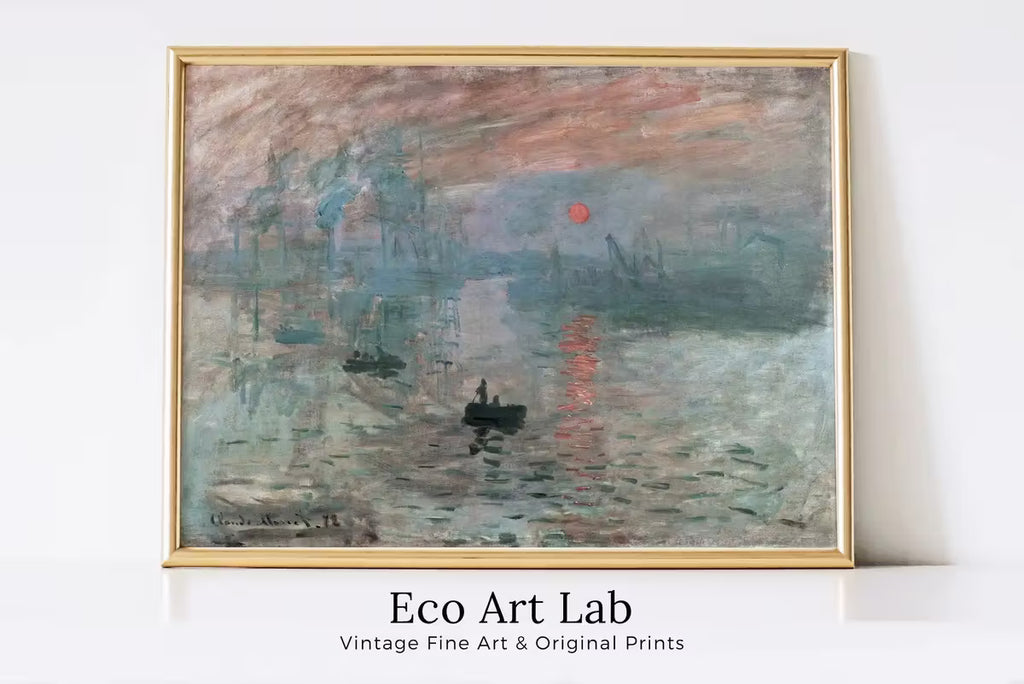 Claude Monet Impression, Sunrise | Famous Printable Painting | Instant Download Vintage Landscape | Fine Art Print – Printable Wall Art