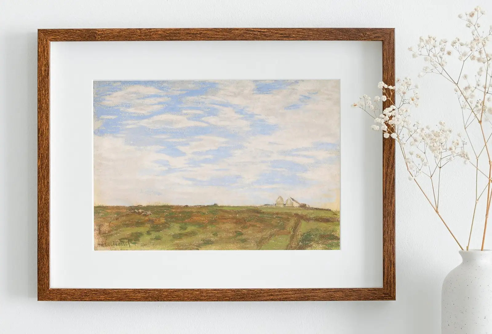 Included artwork preview showing first selection of artworks from Claude Monet Landscape Painting Vintage Famous Art Print. Instant Download Monet Print Vintage Wall Decor. Country Farmhouse Landscape Print.