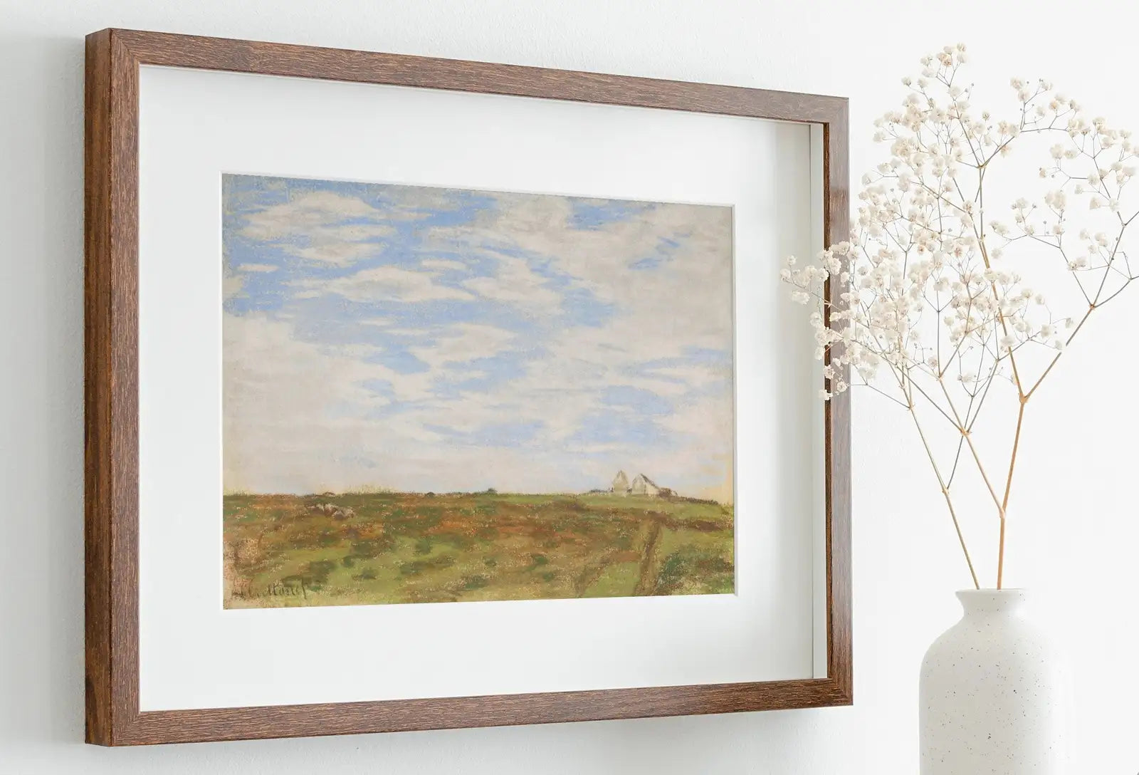 Second included artwork preview from Claude Monet Landscape Painting Vintage Famous Art Print. Instant Download Monet Print Vintage Wall Decor. Country Farmhouse Landscape Print featuring various scenes.
