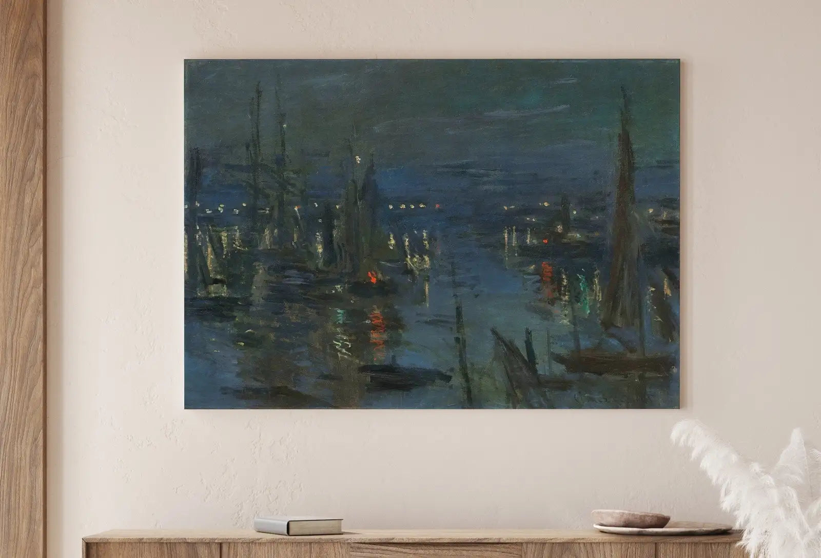 Claude Monet Le Havre Harbor in the Evening Famous Painting. Instant Download Vintage Decor. Monet Landscape Vintage Printable Wall Art – Printable Wall Art Digital Download – Digital Download