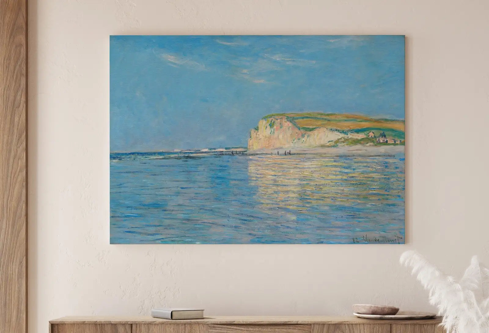 Second included artwork preview from Claude Monet Low Tide at Pourville Painting Famous Monet Art. Instant Download Vintage Decor. Monet Landscape Vintage Printable Wall Art featuring various scenes.