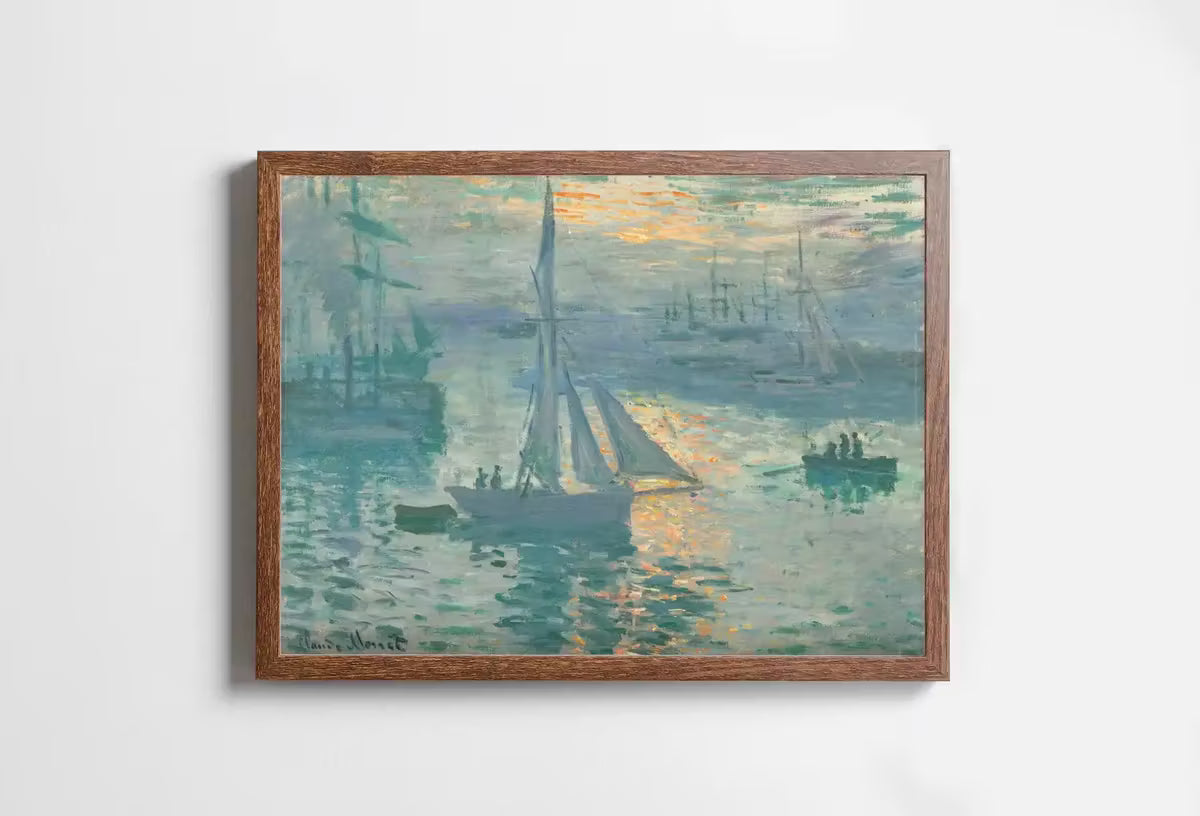 Claude Monet Nautical Sunrise Painting Famous Monet Art. Instant Download Vintage Decor. Monet Landscape Printable Wall Art Vintage Decor – Printable Wall Art