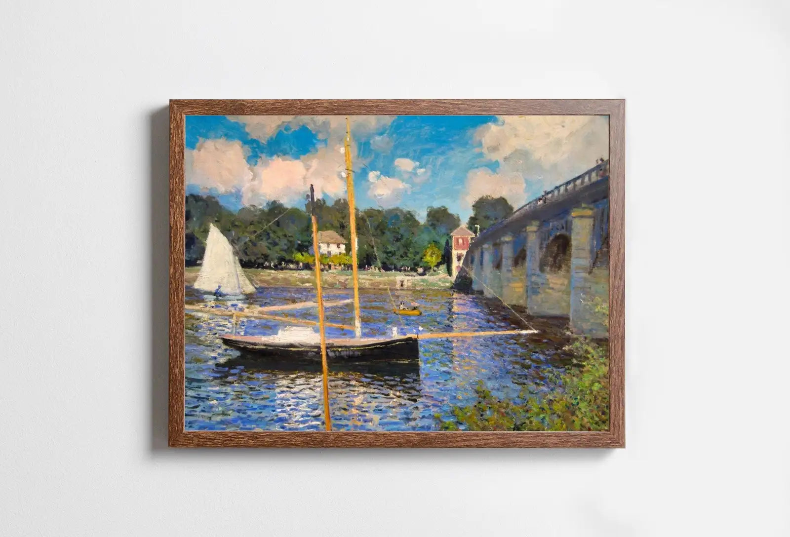Included artwork preview showing first selection of artworks from Claude Monet Pont d'Argenteuil Painting Famous Monet Art. Instant Download Vintage Decor. Monet Landscape Printable Wall Art. Vintage Decor.