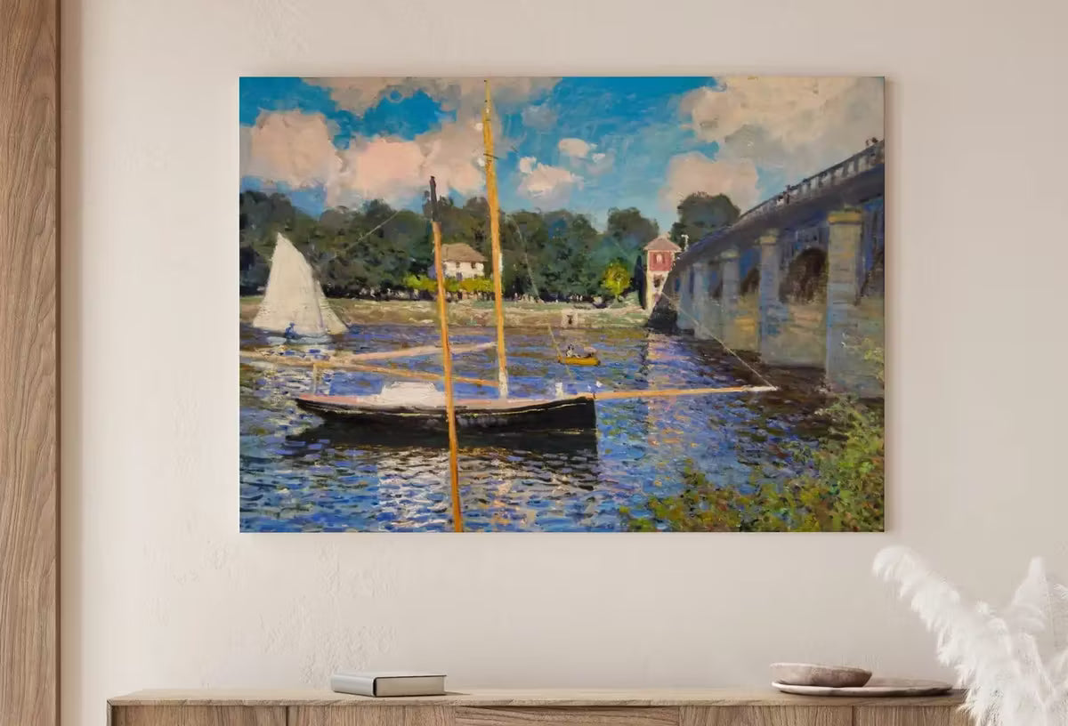 Claude Monet Pont d'Argenteuil Painting Famous Monet Art. Instant Download Vintage Decor. Monet Landscape Printable Wall Art. Vintage Decor – Printable Wall Art