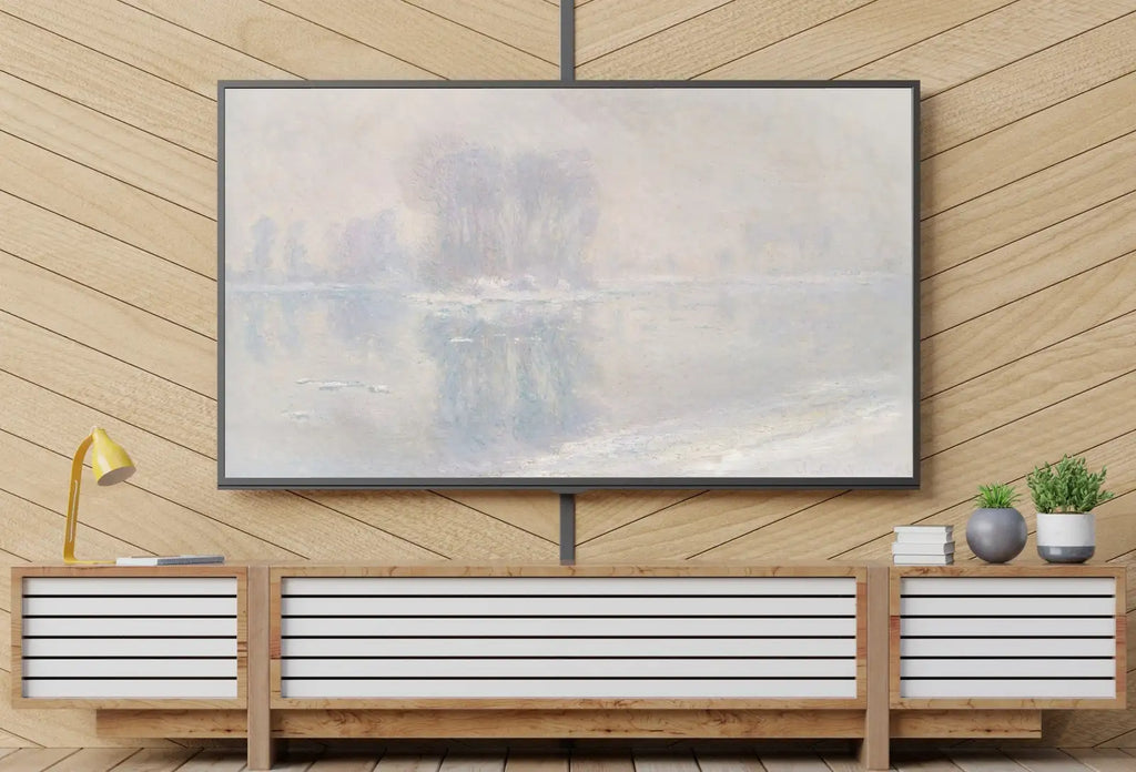Claude Monet Samsung Frame TV Art 4K Monet Painting Abstract Landscape. Instant Download Neutral Wall Art for the Frame TV. Minimalist Art – Frame TV Digital Download Art – Digital Download