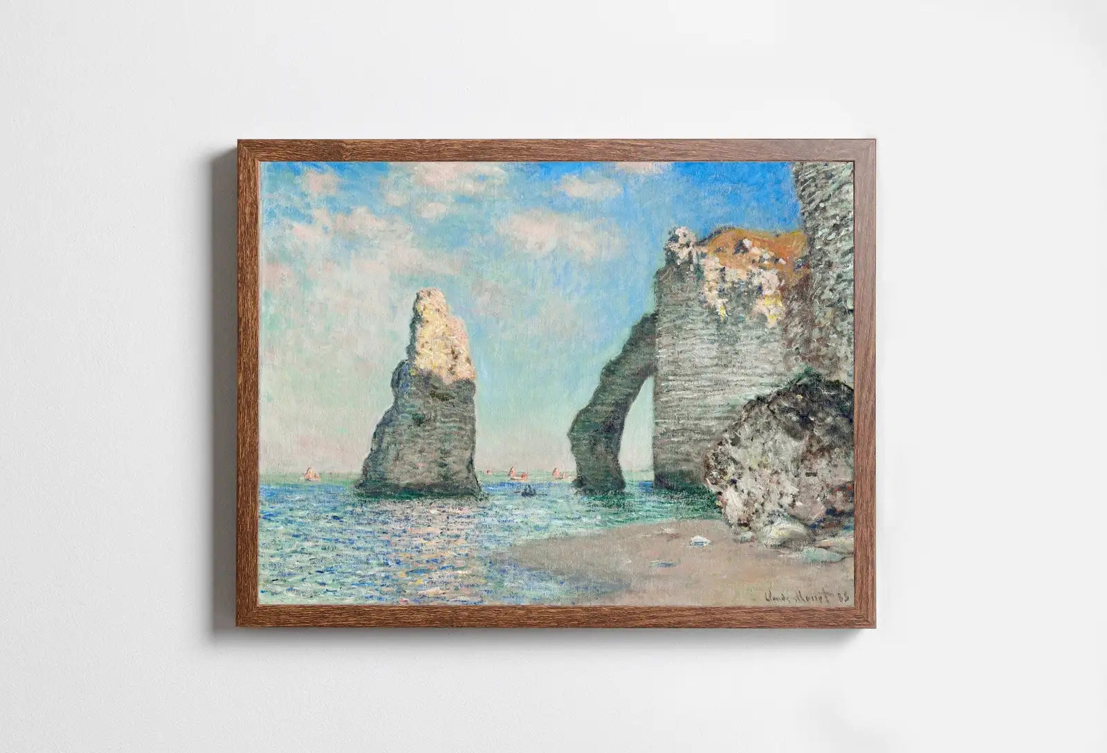 Included artwork preview showing first selection of artworks from Claude Monet Sea & Cliffs View Painting Famous Monet Art. Instant Download Vintage Decor. Monet Landscape Printable Wall Art Vintage Decor.