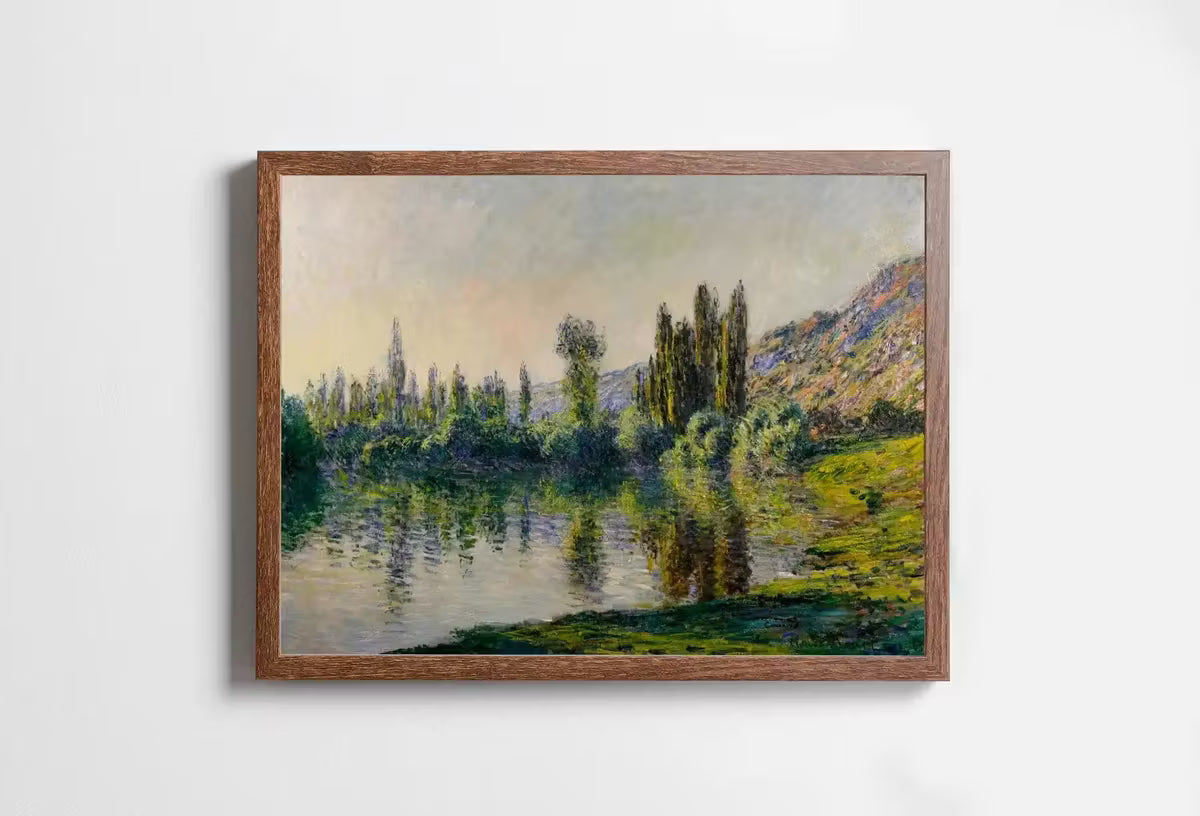 Claude Monet Seine à Vétheuil Painting Famous Monet Art. Instant Download Vintage Decor. Monet Landscape Printable Wall Art. Vintage Decor – Printable Wall Art