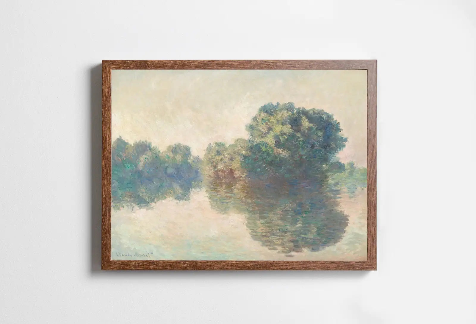 Peinture de la Seine à Giverny de Claude Monet, célèbre art de Monet, décoration vintage à télécharger instantanément, paysage de Monet, art mural, décoration vintage