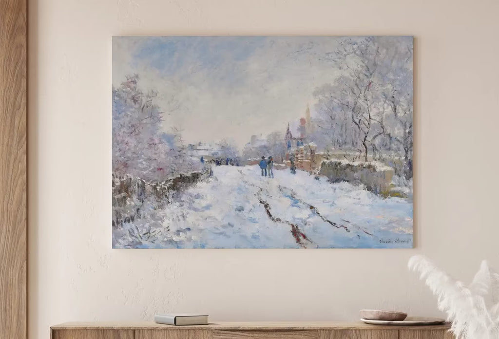 Snow at Argenteuil by Claude Monet — printable wall art