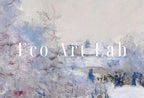 Snow at Argenteuil by Claude Monet — printable wall art