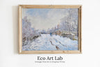 Snow at Argenteuil by Claude Monet — printable wall art