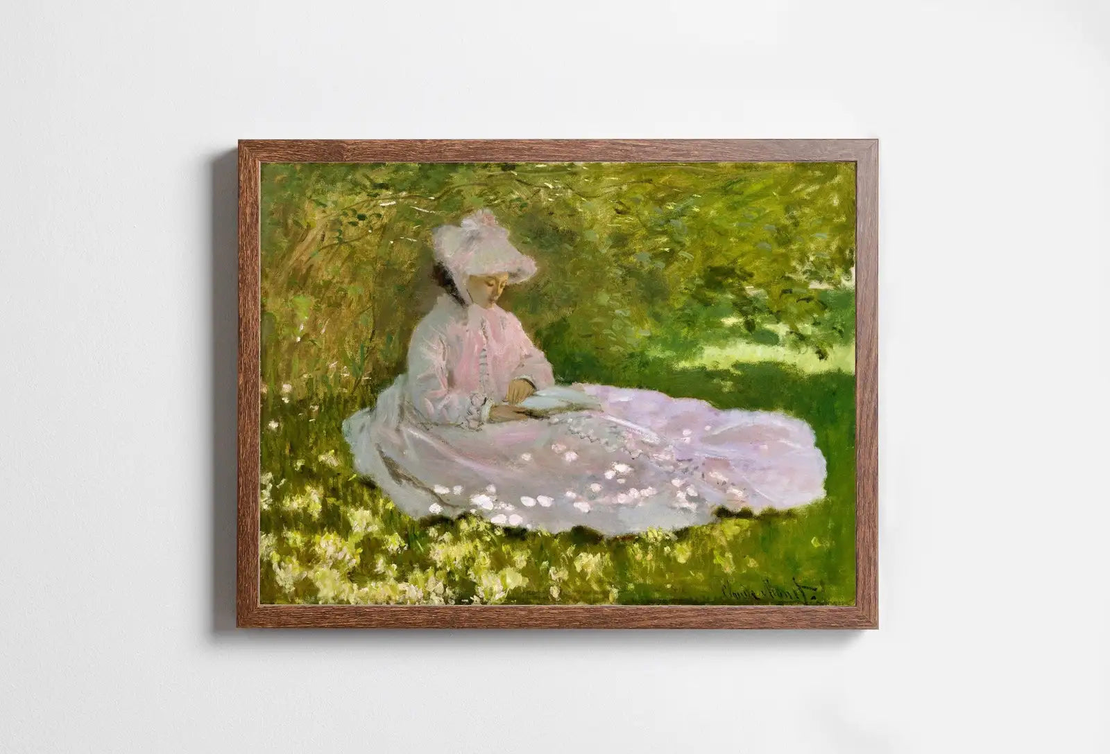 Included artwork preview showing first selection of artworks from Claude Monet "Springtime" Painting Famous Monet Art. Instant Download Vintage Decor. Vintage Landscape Printable Wall Art. Spring Decor.