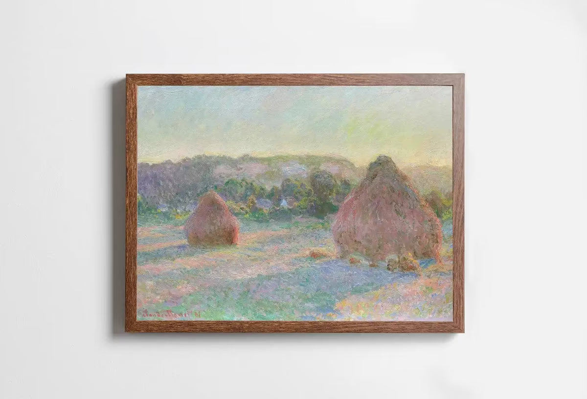Claude Monet Stacks of Wheat Painting Famous Monet Art. Instant Download Vintage Decor. Monet Landscape Printable Wall Art. Vintage Decor – Printable Wall Art