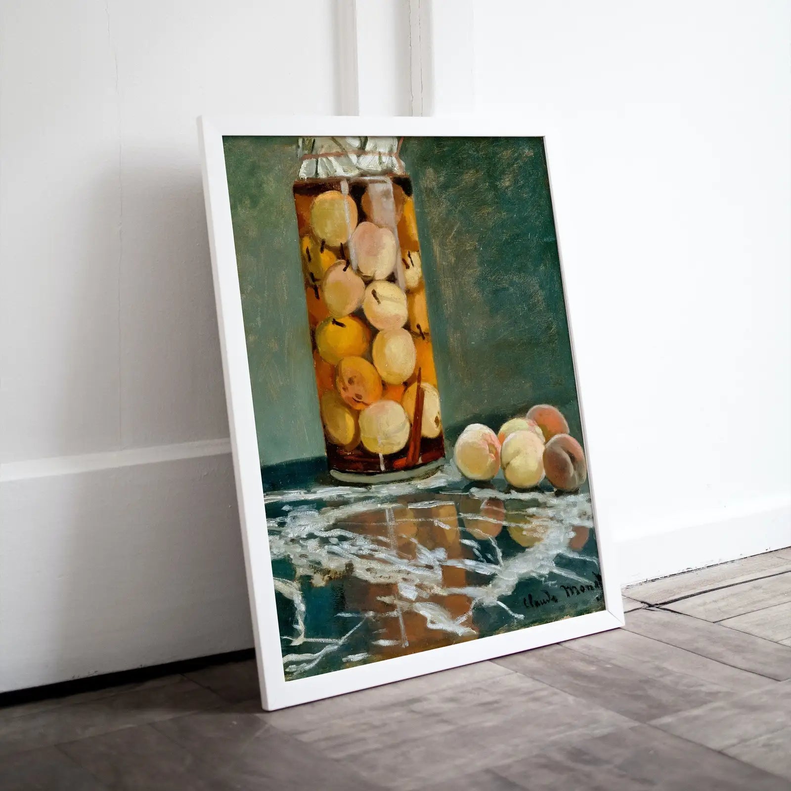 Included artwork preview showing first selection of artworks from Claude Monet Still Life Jar of Peaches Famous Painting. Instant Download Vintage Decor. Monet Art Print Vintage Painting. Printable Art.