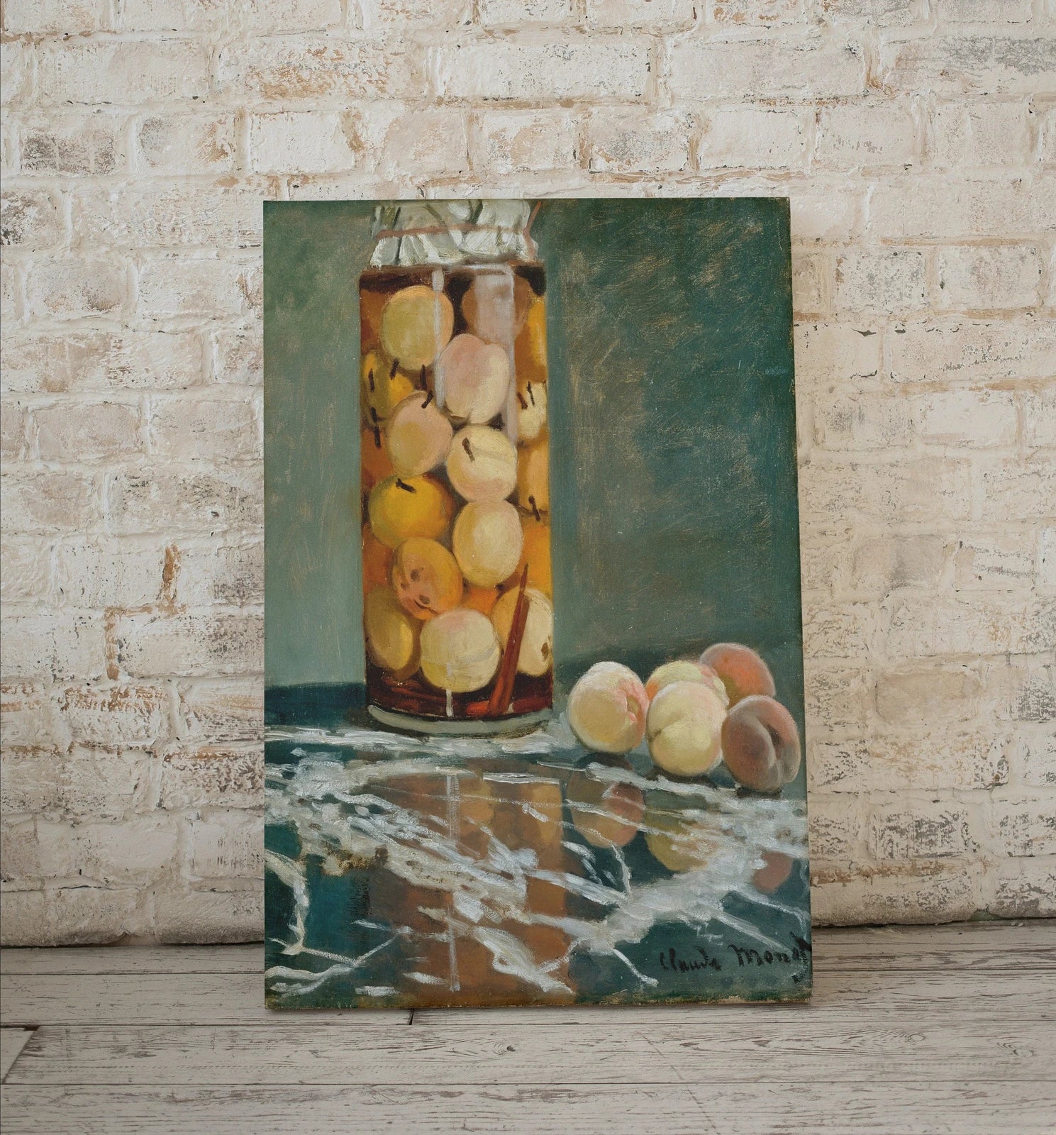 Second included artwork preview from Claude Monet Still Life Jar of Peaches Famous Painting. Instant Download Vintage Decor. Monet Art Print Vintage Painting. Printable Art featuring various scenes.