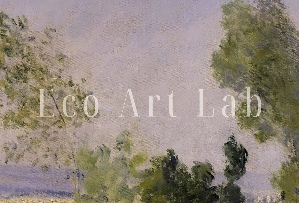 Detail view of artwork from Claude Monet "Summer" Painting Famous Monet Art. Instant Download Vintage Decor. Monet Landscape Printable Wall Art Vintage Decor. (variation 2)