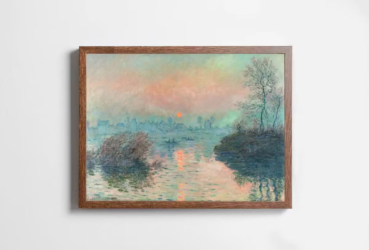 Claude Monet Sunset on the Seine Painting Famous Monet Art. Instant Download Vintage Decor. Monet Landscape Printable Wall Art Vintage Decor – Printable Wall Art Set