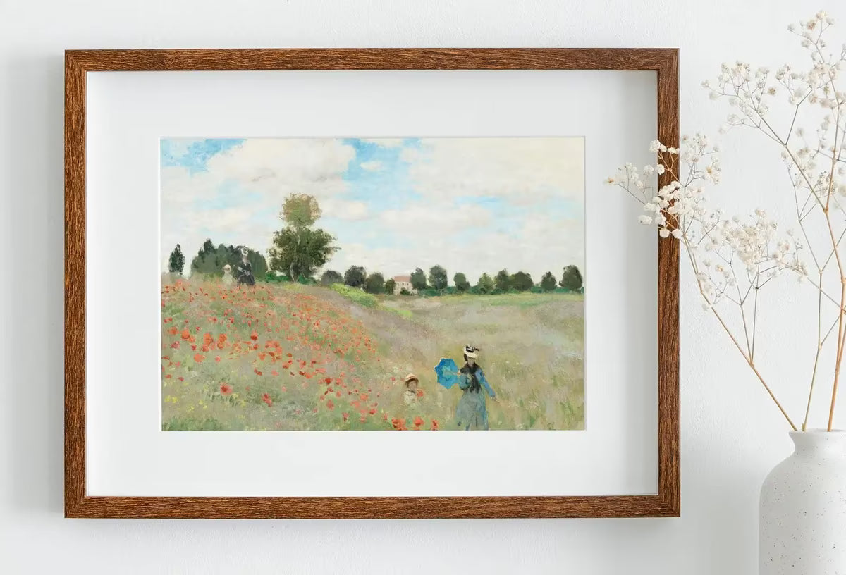 Claude Monet The Poppy Field Painting Famous Monet Art. Instant Download Vintage Decor. Vintage Landscape Printable Wall Art. Spring Decor – Printable Wall Art