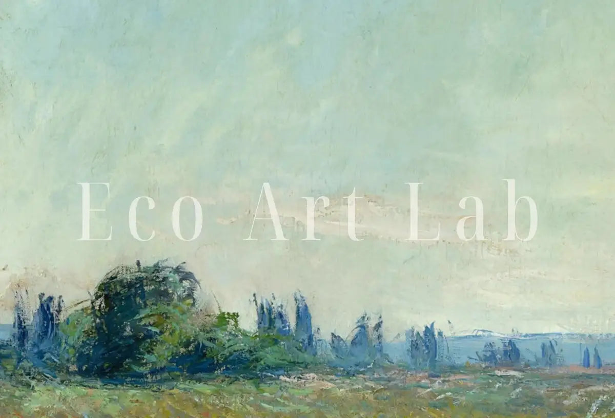Detail view of artwork from Claude Monet The Poppy Field Painting Famous Monet Art. Vintage Landscape Printable Wall Art. Instant Download Vintage Decor. Spring Decor. (variation 2)
