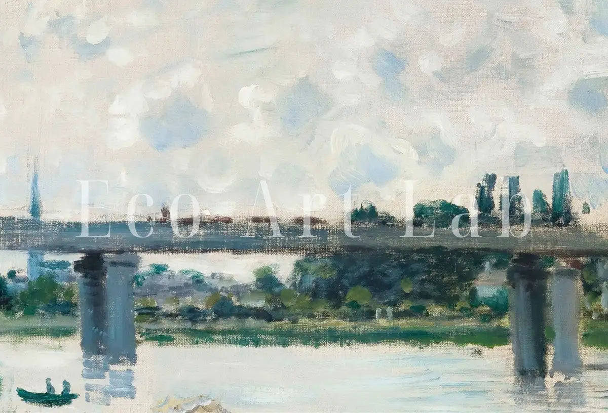 Detail view of artwork from Claude Monet The Promenade Painting Famous Monet Art. Instant Download Vintage Decor. Vintage Landscape Printable Wall Art. Spring Decor. (variation 2)