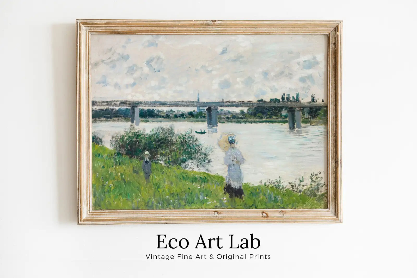 Framed view of Claude Monet The Promenade Painting Famous Monet Art. Instant Download Vintage Decor. Vintage Landscape Printable Wall Art. Spring Decor – printable wall art digital download.