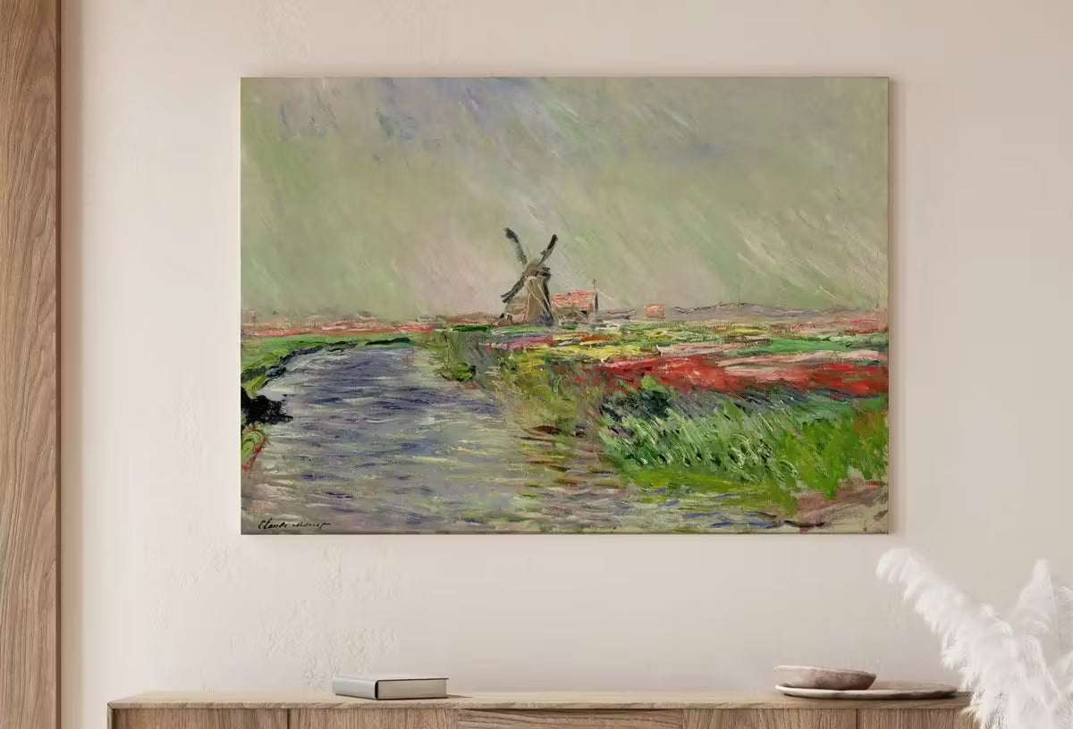 Claude Monet Tulip Field in Holland Famous Monet Painting. Instant Download Vintage Decor. Monet Landscape Printable Wall Art. Vintage Decor – Printable Wall Art
