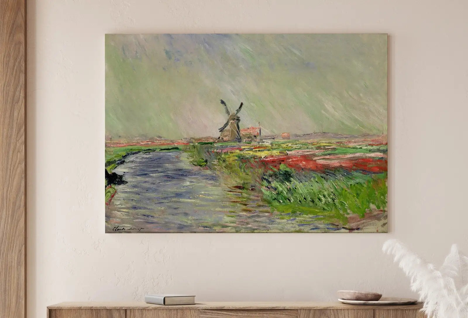 Second included artwork preview from Claude Monet Tulip Field in Holland Famous Monet Painting. Instant Download Vintage Decor. Monet Landscape Printable Wall Art. Vintage Decor featuring various scenes.