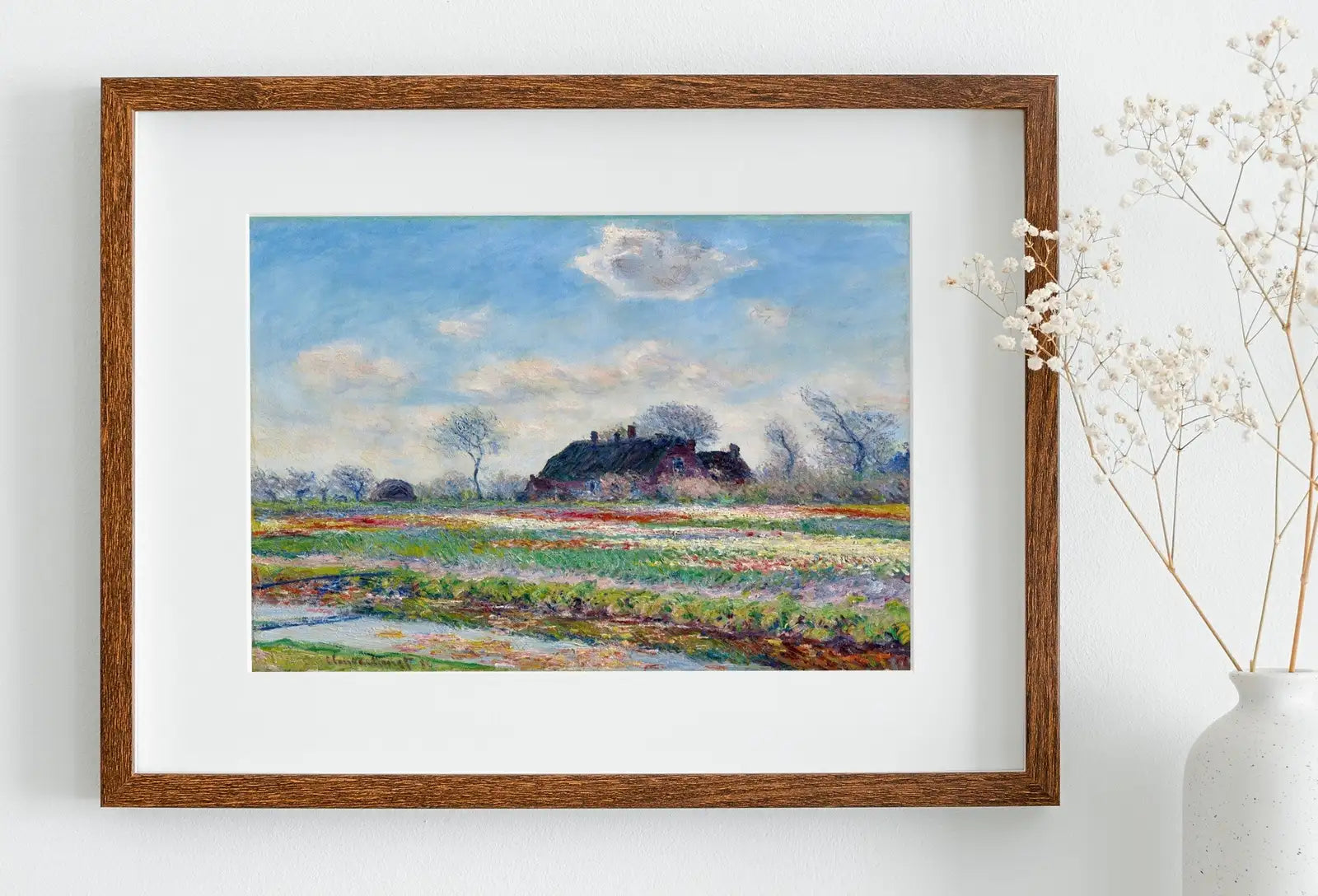 Included artwork preview showing first selection of artworks from Claude Monet Tulip Fields Painting Famous Monet Art. Instant Download Vintage Decor. Vintage Landscape Tulip Printable Wall Art Spring Decor.