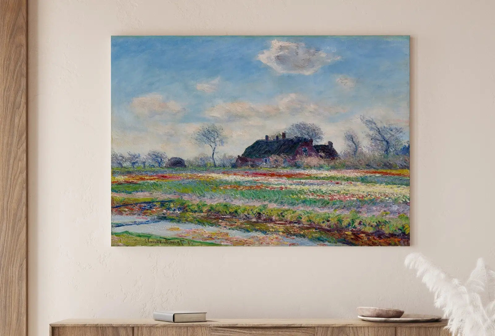 Second included artwork preview from Claude Monet Tulip Fields Painting Famous Monet Art. Instant Download Vintage Decor. Vintage Landscape Tulip Printable Wall Art Spring Decor featuring various scenes.