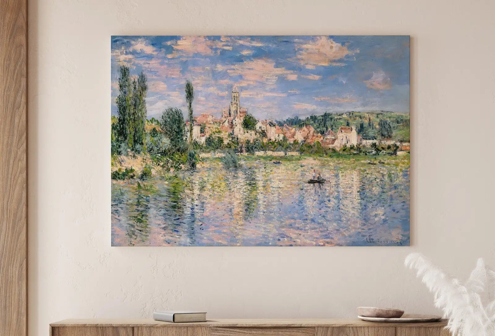 Second included artwork preview from Claude Monet Vétheuil in Summer Painting Famous Monet Art. Instant Download Vintage Decor. Monet Landscape Printable Wall Art. Vintage Decor featuring various scenes.
