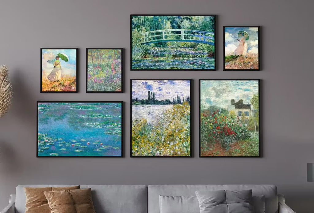 Claude Monet Gallery – Printable Gallery Wall – Ecoartlab