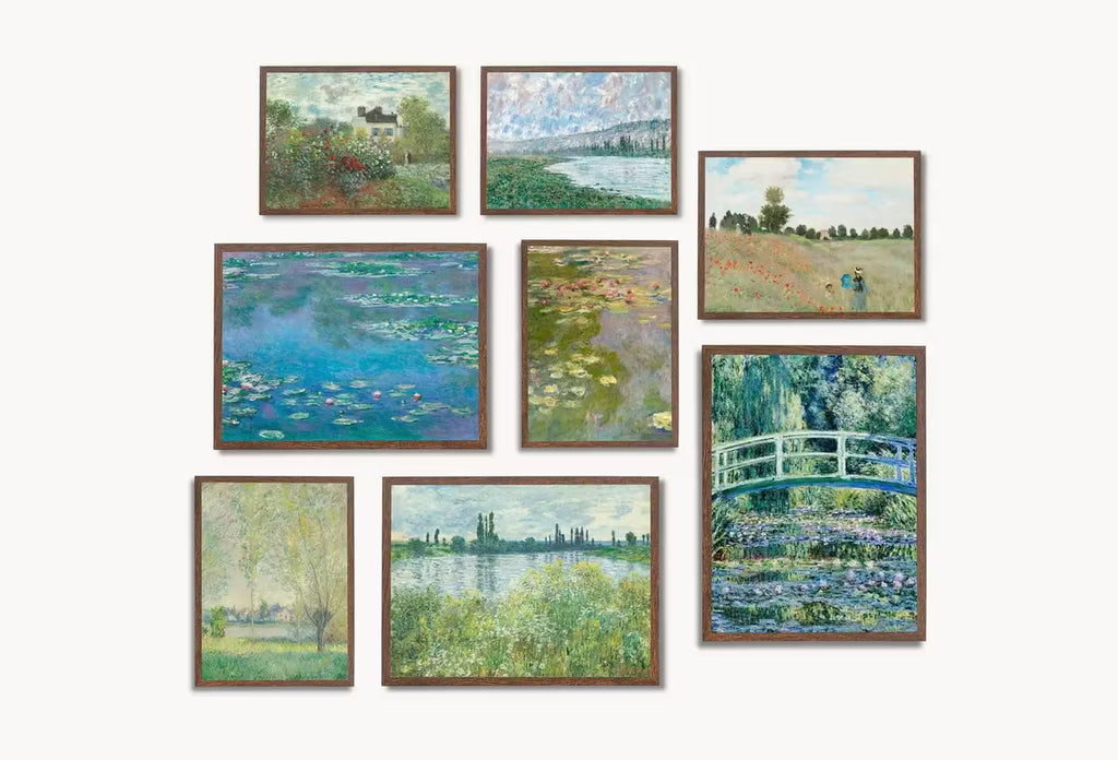 Claude Monet Wall Print SET. Gallery Wall Set. Claude Monet Prints Set of 8. Famous Paintings Collection Fine Art Prints. Monet Art Set – Printable Wall Art Set