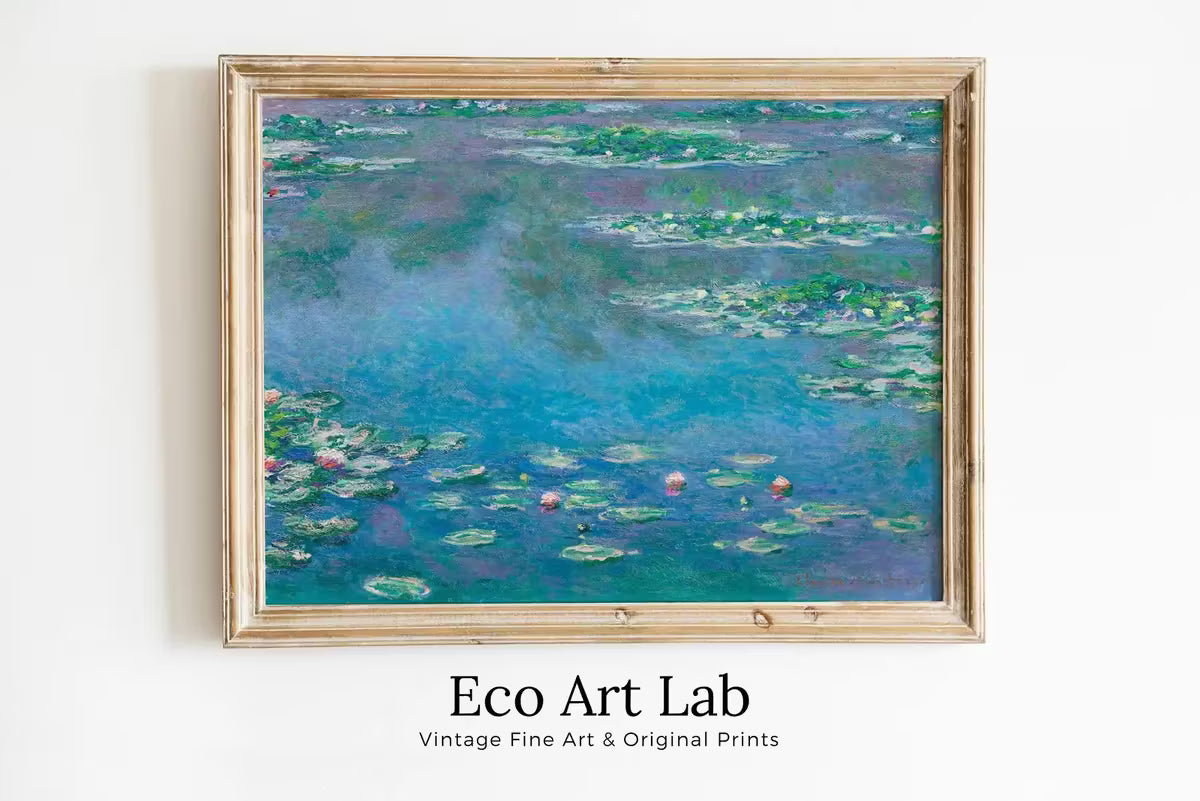 Claude Monet Water Lilies Painting Famous Monet Art. Instant Download Vintage Decor. Monet Botanical Print Printable Wall Art. Vintage Decor – Printable Wall Art