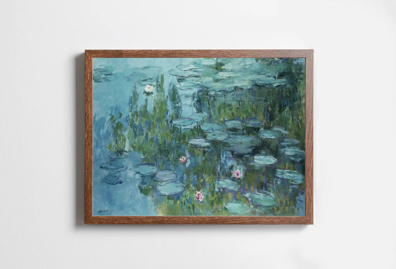 Tableau célèbre de Claude Monet de nénuphars. Tableau botanique de Monet imprimable. Art mural imprimable. Décoration vintage. Décoration vintage.