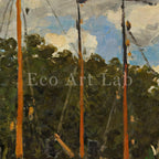 Samsung Frame TV Art 4K - Boats at Zaandam - Famous Claude Monet