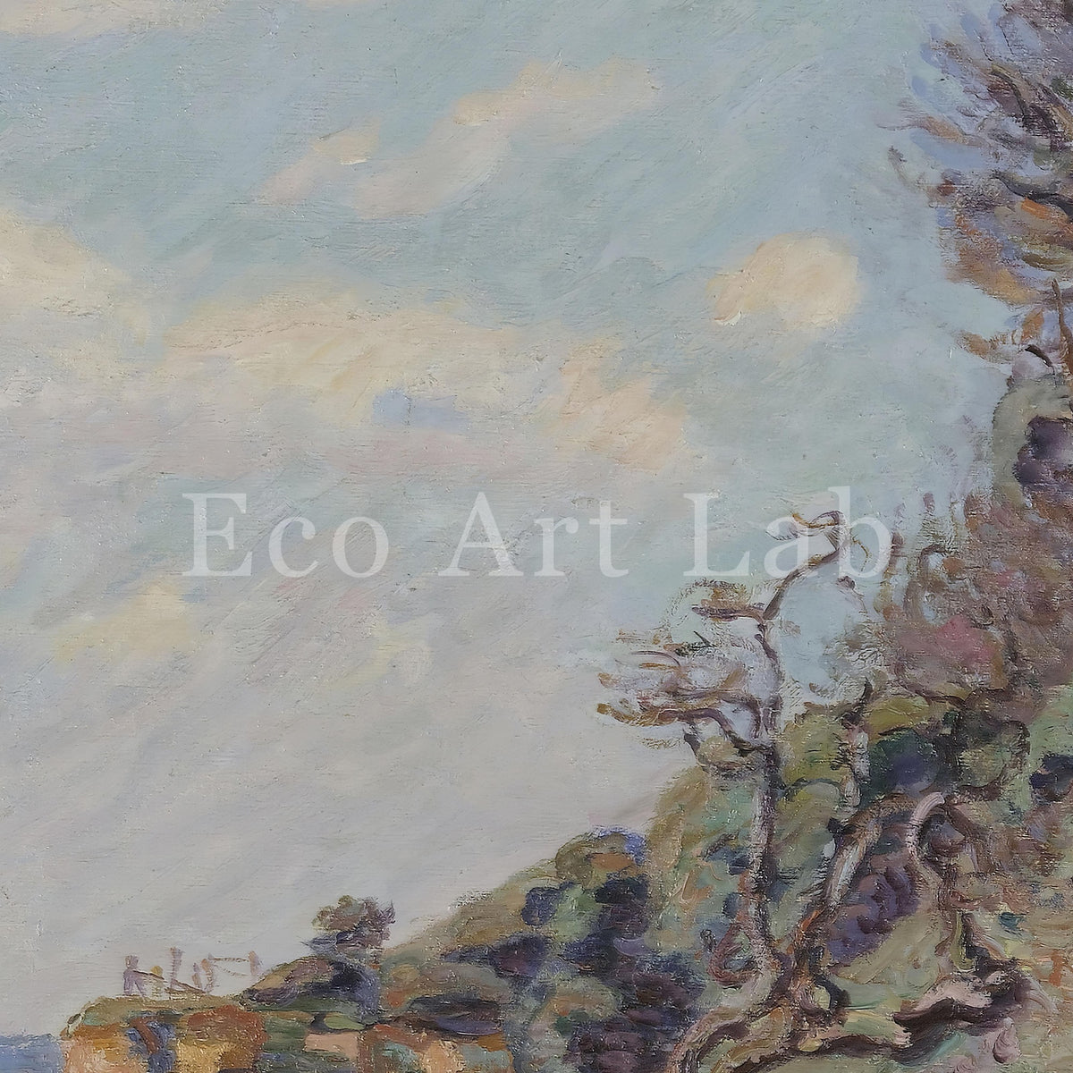 Samsung Frame TV Art 4K - The Customs Point Saint Palais - Famous Armand Guillaumin