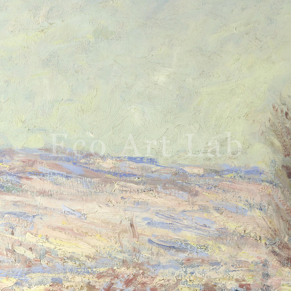 Samsung Frame TV Art 4K - Lavacourt Under Snow - Famous Claude Monet