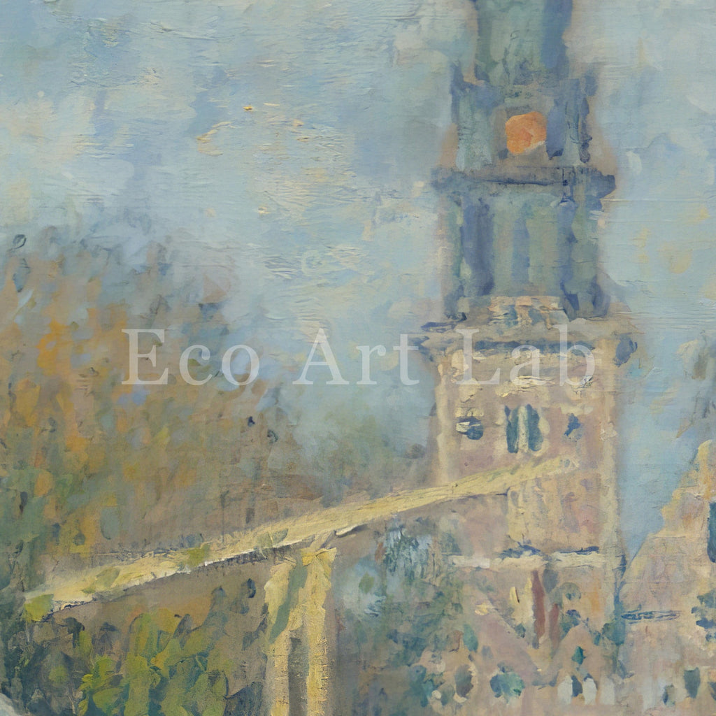 Claude Monet - Printable Wall Art - The  The Zuiderkerk Amsterdam