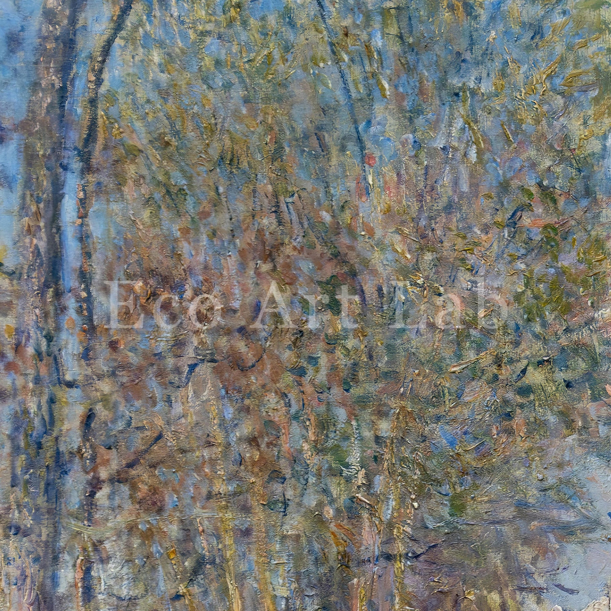 Alfre Sisley - Printable Wall Art - A Corner of the Woods at Sablons