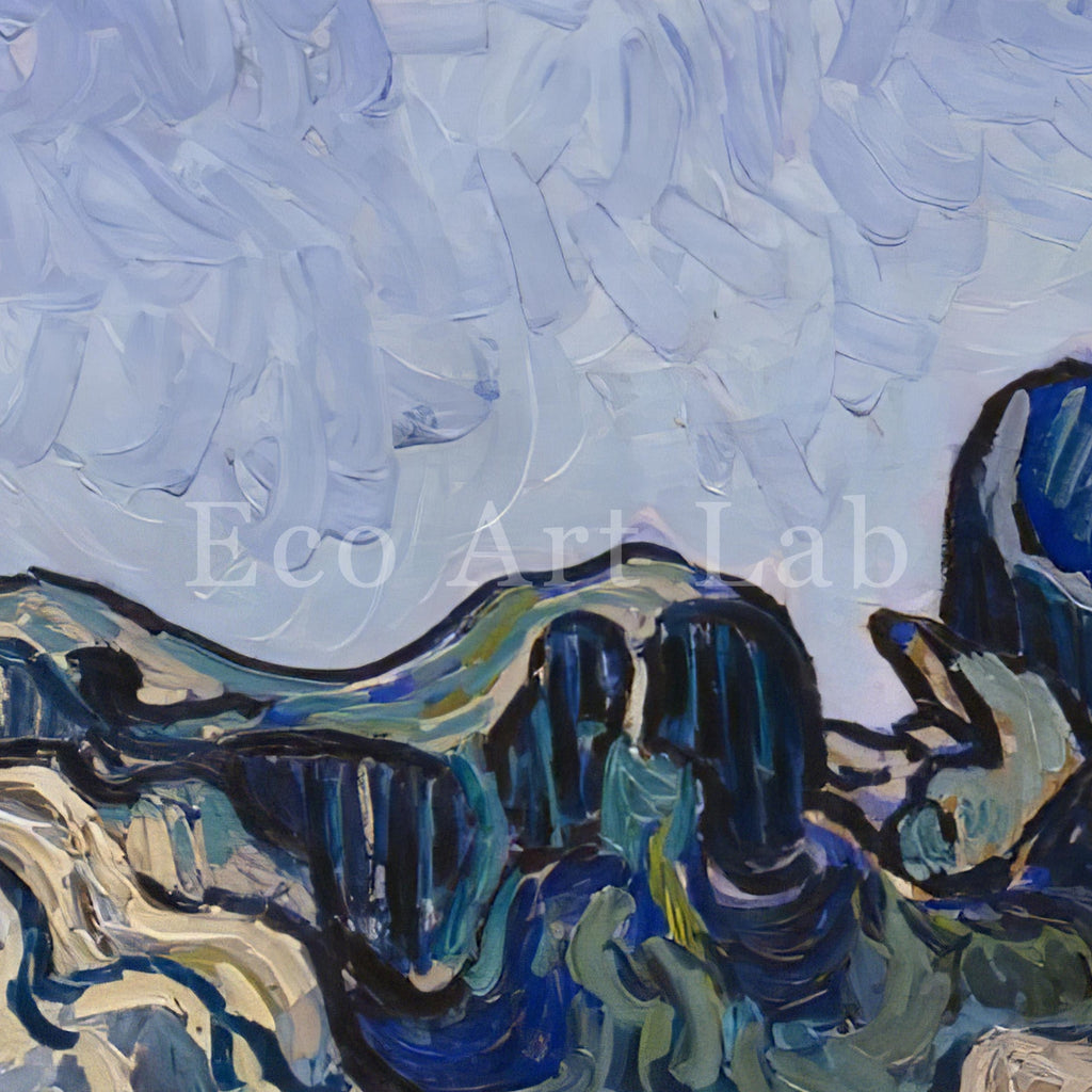 Samsung Frame TV Art 4K - Mountains at Saint Rémy - Famous Vincent van Gogh
