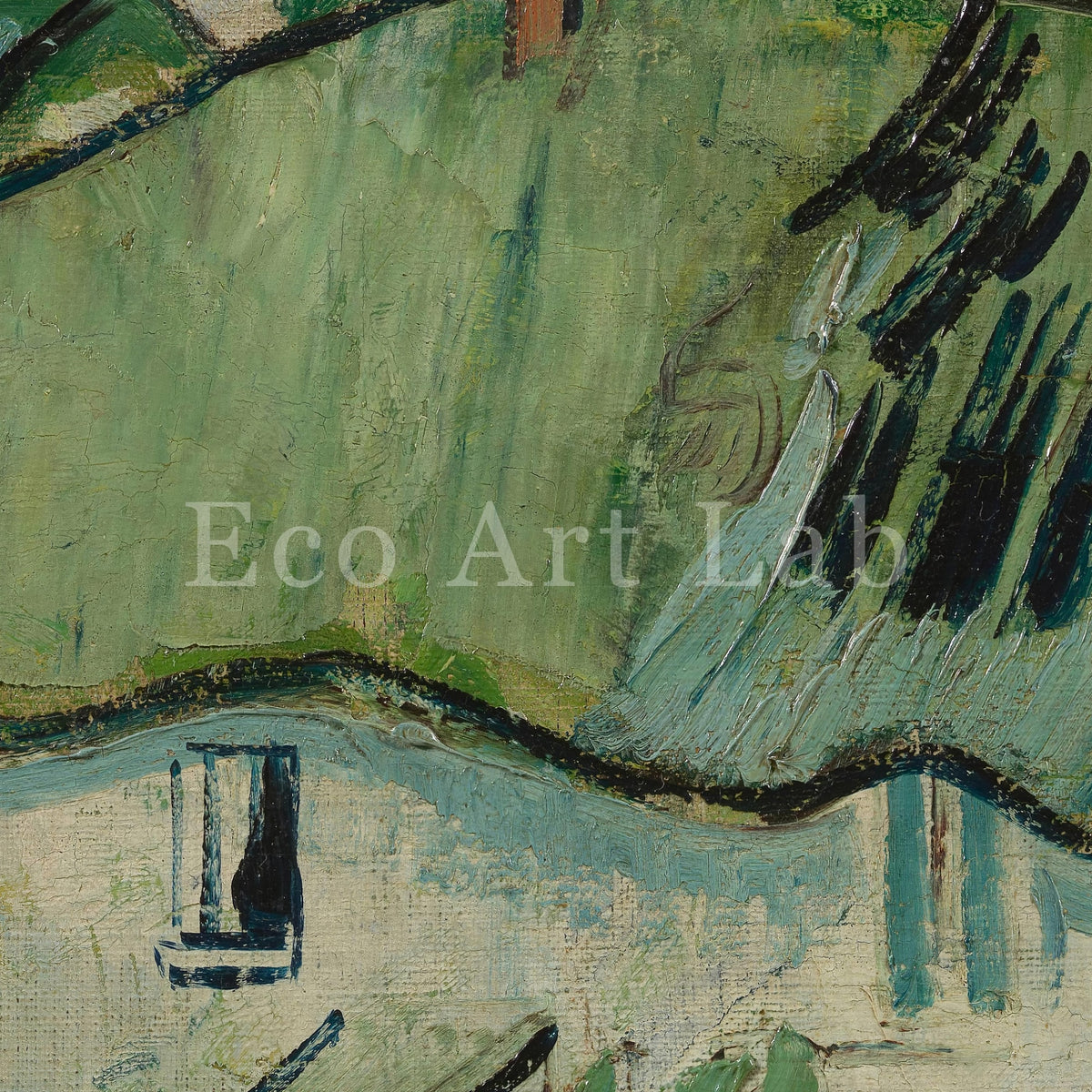 Vincent van Gogh - Printable Wall Art - Houses at Auvers