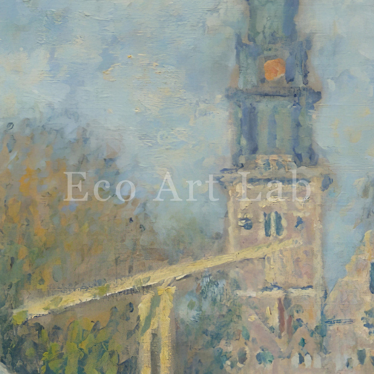 Samsung Frame TV Art 4K -  The Zuiderkerk Amsterdam - Famous Claude Monet