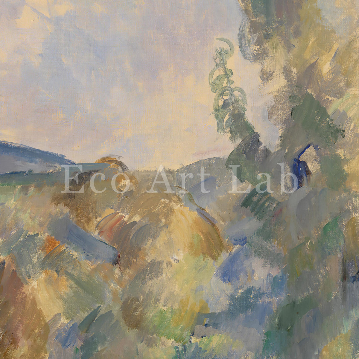 Paul Cezanne - Printable Wall Art - Autumn Landscape