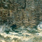 Samsung Frame TV Art 4K - Etretat Rough sea - Famous Claude Monet